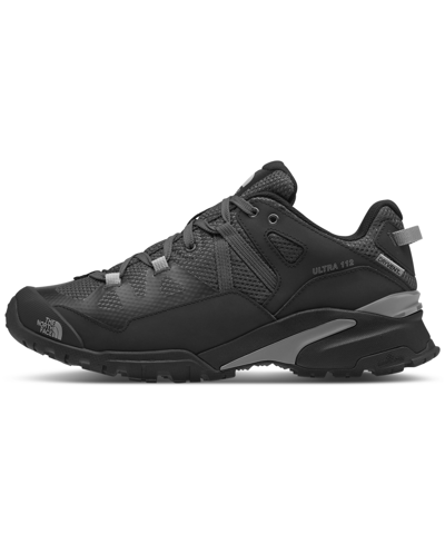 The North Face Gray Ultra 112 Wp Sneakers In Mn8 Asphalt Grey/tnf