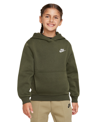 Nike Sportswear Club Fleece Big Kids' Pullover Hoodie In Green