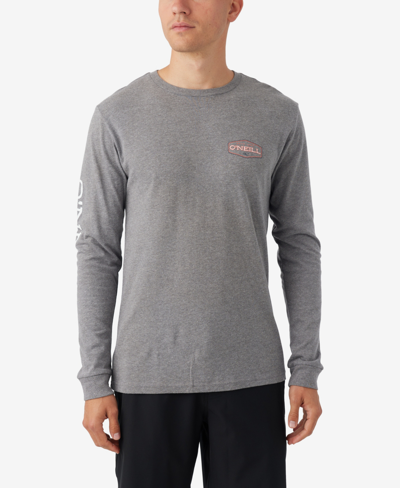 O'neill Men's Spare Parts Long Sleeve T-shirt In Heather Gray