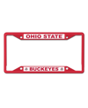 Wincraft Ohio State Buckeyes Chrome Color License Plate Frame In Red