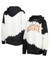 Gameday Couture Women's  White, Black Distressed Oklahoma State Cowboys For The Fun Double Dip-dyed P In White,black