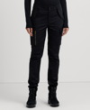 Ralph Lauren Cotton Sateen Cargo Pant In Black