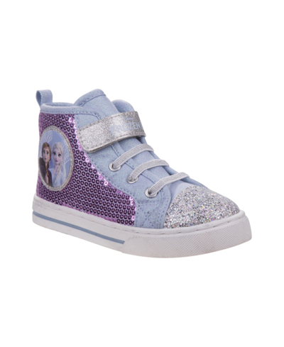 Disney Babies' Frozen 2 Anna And Elsa Toddler Girls Sneaker In Purple,blue