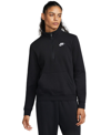 Nike Women's  Sportswear Club Fleece 1/2-zip Sweatshirt In Black,white