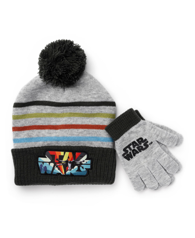 Star Wars Kids' Big Boys Character License Cold Weather Hat And Gloves Set In Assorted