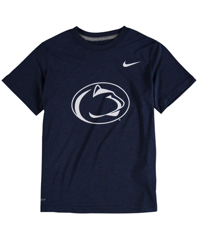 Nike Kids' Big Boys And Girls  Navy Penn State Nittany Lions Logo Legend Dri-fit T-shirt