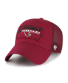 47 Brand Big Boys And Girls ' Cardinal Arizona Cardinals Levee Mvp Trucker Adjustable Hat In Cardinal
