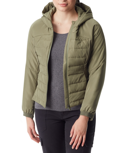Bass Outdoor Women's Hooded Long-sleeve Zip-front Jacket In Deep Lichen Green