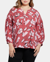 NYDJ PLUS SIZE PAULINA PEASANT BLOUSE