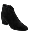 Bueno Sophie Block Heel Bootie In Black Suede