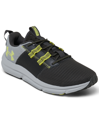Under Armour Men's Charged Assert 5050 Running Sneakers From Finish Line In Jet Gray,black