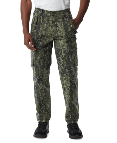 Bass Outdoor Men's Tapered-fit Camo Force Cargo Pants In Green Bark Camo