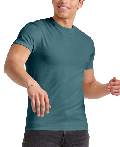 Alternative Apparel Men's Hanes Originals Cotton Short Sleeve Pocket T-shirt In Cactus - U.s. Grown Cotton
