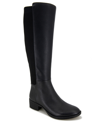 Kenneth Cole New York Levon Boot Wc Womens Leather Wide Calf Knee-high Boots In Black