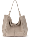 The Sak Los Feliz Suede Tote In Sand Suede