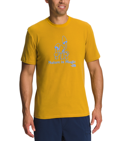 The North Face Men's Places We Love Short Sleeve Crewneck Graphic T-shirt In Arrowwood Yellow