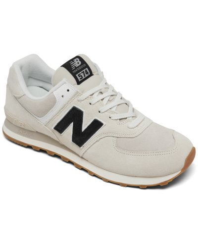 New Balance Men's 574 Casual Sneakers From Finish Line In Nimbus,black