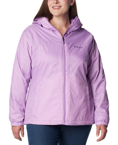 Columbia Plus Size Switchback Sherpa-lined Jacket In Gumdrop