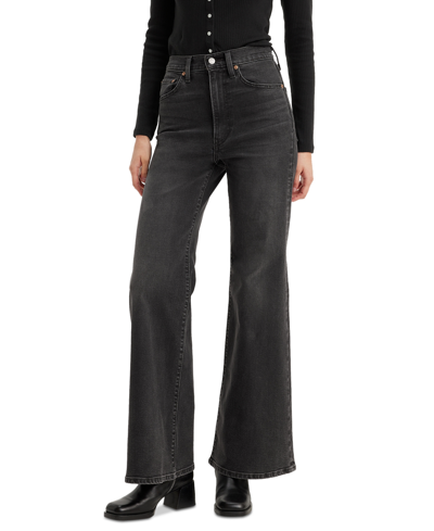 Levi's Women's Ribcage Bell High-rise Flare-leg Jeans In Short Length In Cut And Dry No Dest.