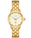 Tory Burch Women's The Tory Gold-tone Stainless Steel Stainless Steel Bracelet Watch 34mm In Gold