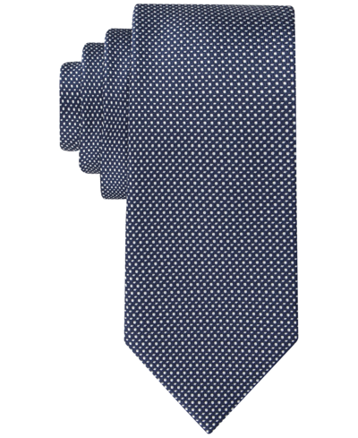 Tommy Hilfiger Men's Micro-geo Tie In Navy