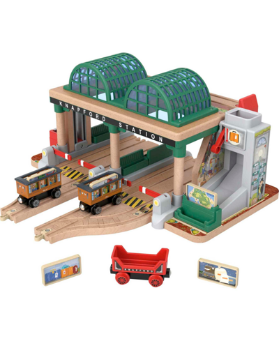 Fisher Price Kids' Thomas Friends Wooden Railway Knapford Station Passenger Pickup Playset In Multi-color