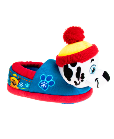 Nickelodeon Kids' Toddler Boys Paw Patrol Marshall And Chase Dual Sizes Slippers In Blue,multi