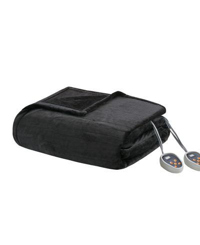 Beautyrest Plush Blanket, Full In Black