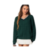 EDIKTED WOMEN'S AMORET CABLE KNIT SWEATER