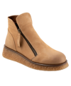 Bueno Phoenix Zip Bootie In Desert Nubuck