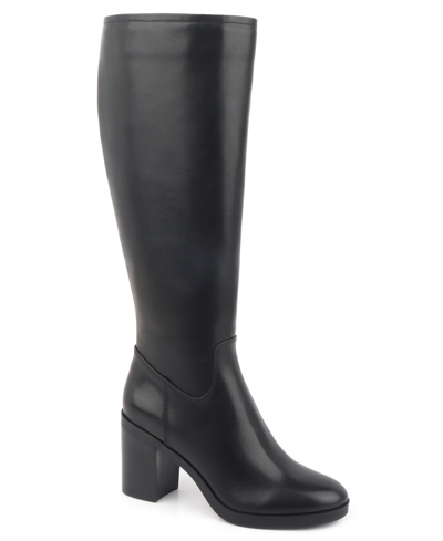 KENNETH COLE NEW YORK WOMEN'S VERONICA KNEE HIGH BLOCK HEEL BOOTS
