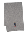 Polo Ralph Lauren Men's Solid Denim Bear Scarf In Andover Heather