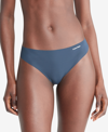 Calvin Klein Invisibles Thong In Smudge Green
