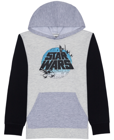Hybrid Kids' Big Boys Star Wars Pullover Graphic Fleece Hoodie In Colorblock