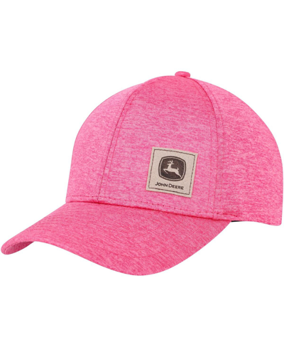 Top Of The World Women's  Pink John Deere Classic Space-dye Adjustable Hat