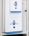 Avanti Nutcracker Trellis Holiday Cotton Bath Towels In White