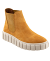 Bueno Tori Chelsea Boot In Mustard Suede