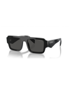 Prada Rectanglular Frame Sunglasses In Black