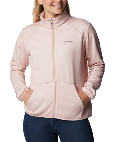 Columbia Women's Col Hike Tech Fleece Full-zip Jacket In Dusty Pink Heather