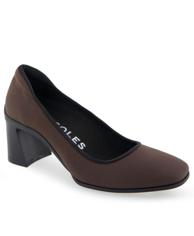 Aerosoles Casta Dress-pump-mid Heel In Java Stretch