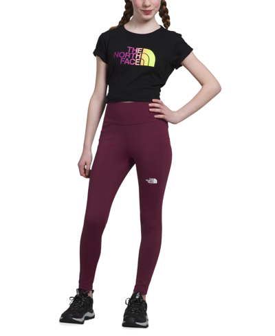 The North Face Kids' Big Girls Never Stop Tights In Boysenberry