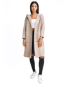 Belle & Bloom Walk This Way Wool Blend Coat In Sand