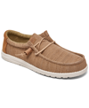 HEY DUDE MEN'S WALLY GRID CASUAL MOCCASIN SLIP-ON SNEAKERS FROM FINISH LINE