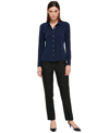 TOMMY HILFIGER WOMEN'S COLLARED BUTTON-FRONT BLOUSE