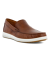 Ecco Lite Classic Moc Toe Loafer In Cognac