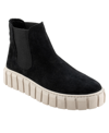 Bueno Tori Chelsea Boot In Black Suede