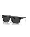 Prada Signature Rectangular Men's Sunglasses, Pr A10s In Black