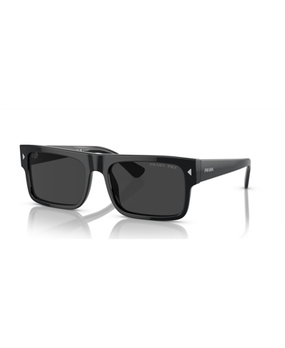 Prada Men's Polarized Sunglasses, Pr A10s In Black