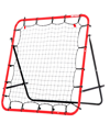 Net Playz Soccer Rebounder, Soccer Gifts, Kids Teens Football Games, Kick-back Practice Net For Skill Training In Red