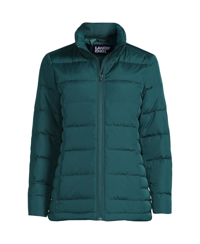 Lands' End Women's Tall Down Puffer Jacket In Deep Balsam